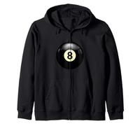 Play Billiards, No 8 Billiard Pool or Snooker Balls Number 8 Sudadera con Capucha