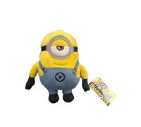 Play by Play Minions - Figuras de peluche y peluches en 20 cm, 30 cm y 50 cm: Bob, Otto, Kevin, Stuart y Dave - Varias ediciones y tamaños a elegir (Stuart 20 cm)