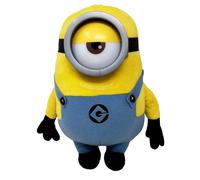Play by Play Minions Rise of Gru Minions - Peluche de los Minions, diseño de Bob, Otto, Kevin, Stuart, Dave con ojos de PVC (Stuart, 30 cm)
