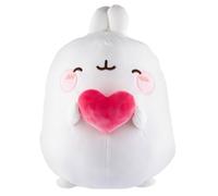 Play by Play Molang & Piu Piu Licencia de peluche - Peluche de peluche 14-32 cm < Molang con corazón 32 cm >
