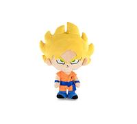 Play by Play Peluche de los Personajes de Dragon Ball Super, Goku, Pequeño, Vegeta, Beerus, Majin BU - Calidad Super Soft (23-27 cm, Goku Super Saiyan)