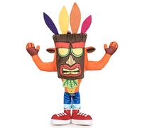 Play by Play - Plush Felpa Crash Bandicoot con Mascara de aku aku Original Activision Videogame - Multicolor - 32cm