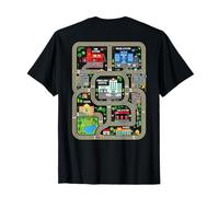 Play Cars On Dads Back City Map Race Track Tired Dads Funny Camiseta
