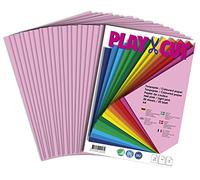 PLAY-CUT, Papel de color, A4, 130 g/m², rosa claro, 20 hojas, color liso