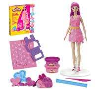Play-Doh Barbie Hearts and Hair Set Make Ropsing con compuesto de modelado y 10 accesorios de moda Artes y manualidades para nias y nios 5+