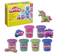 Play-Doh, Colección Brillante, 6 Botes, Surtido de Colores de Plastilina con Brillo Metálico, Materiales para Manualidades Infantiles, Niños y Niñas de 3 Años o Más
