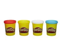 Play-Doh de Hasbro para modelar, paquete de 4 colores, 16 onzas en total, rojo amarillo