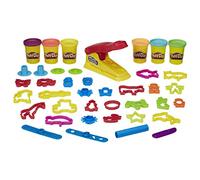 Play-Doh Fun Factory - Juego de lujo, 31 herramientas y 6 latas, regalos de Navidad para niñas y niños, artes y manualidades para niños, juguetes preescolares, a partir de 3 años (exclusivo de Amazon)