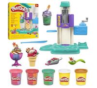 Play-Doh Hasbro Heladería Multicolor, Juego de Comida, 5 Botes de Plastilina de Colores, Manualidades para Niños y Niñas a Partir de 3 Años, Juguete Creativo, Moldes de Helado