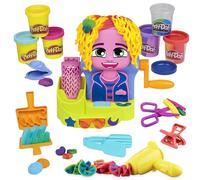 Play-Doh Hasbro Peluquería, Manualidades para Niñas y Niños a Partir de 3 Años, Set con Herramientas y 6 Botes de Plastilina de Colores, Regalo Creativo