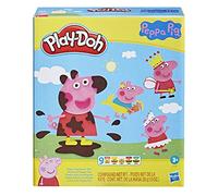 Play-Doh Juego de Diseño Peppa Pig 9 Botes de Plastilina No Tóxica de Colores, 11 Accesorios, Juguete de Peppa Pig para Niñas y Niños a Partir de 3 Años, Manualidades Infantiles
