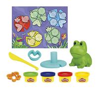 Play-Doh Juguete Infantil, Primeras Creaciones con Molde de Rana y 4 Botes de Plastilina de Colores Surtidos, Manualidades para Niños y Niñas de 3 Años o Más