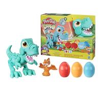 Play-Doh Juguete Rex el Dino glotón niños a Partir de 3 años con Sonidos de Dinosaurio y 3 Huevos