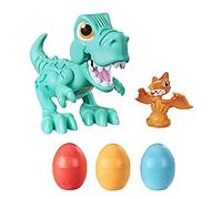Play-Doh Juguete Rex el Dino glotón niños a Partir de 3 años con Sonidos de Dinosaurio y 3 Huevos