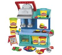 Play-Doh Kitchen Creations Restaurante Divertido, Manualidades Infantiles, Set para Niños y Niñas de 3 Años o Más que Adoran Jugar con Comida de Juguete, Juego Creativo para Desarrollar la Imaginación