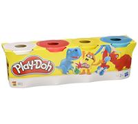 Play-Doh - Pack 4 plastilinas, Juego Creativo (Hasbro 22114EU4)