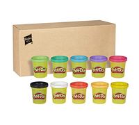 Play-Doh Pack de 10 Botes de Colores Surtidos de Plastilina No Tóxica, Manualidades para Niños y Niñas de 2 Años o Más, Regalo Creativo Multicolor