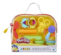 Play-Doh Starter Set, 9 Accessories, 4 Cans with Blue, Green, Red, and Yellow Mo