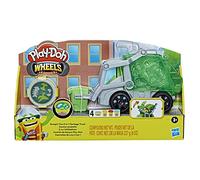 Play-Doh Wheels 2 - in - 1 Rubbish Dispenser with Rubbish Clay and 3 Cans, Multi