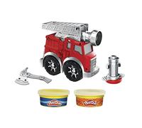 Play-Doh Wheels - Mini camión de bomberos con 2 latas de masa para moldear no tóxica - Edad: 3+