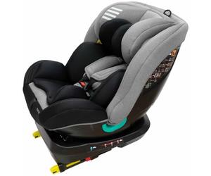 Play Four I-Size. Silla de coche bebé evolutiva giratoria 360º, de 40-135 cm (0-10 años) y contramarcha hasta 105cm con isofix, Grey Wings