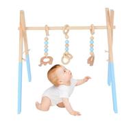 Play Gym - Juguete de juego plegable con marco de madera para recién nacidos, | Juguetes de desarrollo temprano para habitaciones de guardería | Habitación de recién nacidos, sala de estar, centro de