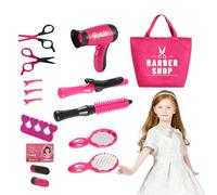 Play Hair Styling Set - Pretend Hairdryer Salon Kit, Beauty Toy for Skill Growth, Cute Makeup Bundle with Easy Handling, Kids Toys, Colorful Salon Set for Fun Play and Creative Learning
