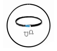 Play Juggling - Aro aéreo de Acero Inoxidable para disciplinas aéreas y acrobáticas - Diámetro de 85 a 110 cm - Fijación: Placa, Gancho, Correa, viga y Techo - para acrobacia, Lira, Yoga, acrobacia