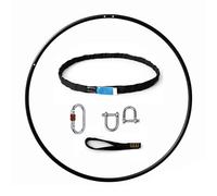 Play Juggling - Aro aéreo de Acero Inoxidable para disciplinas aéreas y acrobáticas - Diámetro de 85 a 110 cm - Fijación: Placa, Gancho, Correa, viga y Techo - para acrobacia, Lira, Yoga, acrobacia
