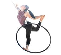 Play Juggling - Aro aéreo de Acero Inoxidable para disciplinas aéreas y acrobáticas - Diámetro de 85 a 110 cm - Fijación: Placa, Gancho, Correa, viga y Techo - para acrobacia, Lira, Yoga, acrobacia