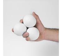 Play Juggling - Bolas de Malabares Tris Modelo MMX - Blanco, 110 g, 62 mm