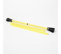 Play Juggling - FLOWERSTICK Tulipán con Silicona para Malabarismo, Incluye Palos - Herramientas, Juegos, Regalo, Circo, Ejercicios, Fiestas - Amarillo