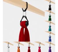 Play Juggling - Kit de Ataque a la viga + Tejido aéreo + Gancho + Mosquetón Automático para Acrobacias aéreas y disciplinas aéreas, 100% poliéster - Certificado (08 Metros - Rosado)