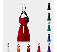 Play Juggling - Set de Tejidos aéreos certificados - Kit Placa de Techo + Tela aérea con Gancho + Mosquetón Automático de Seguridad para Acrobacias aéreas, poliéster - (16 Metros - Rosado)