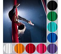 Play Juggling - Tela aérea para Acrobacias y disciplinas aéreas Tela aérea Profesional para Acrobacias aéreas 100% poliéster Certificado (6 Metros - Verde)
