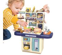 Play Kitchen Set - Kids Pretend Cooking Toys with Stove and Cookware Accessories, Realistic Interactive Kitchen Play, Pretend Food and Cooking Toys for Thanksgiving, Children’s Day, or Educational