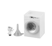 Play Laundry Washing - Unidad de limpieza de la casa, limpiador de ropa a escala, máquina de juguete de tambor giratorio, réplica imaginativa de electrodomésticos, equipo de simulati