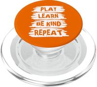Play Learn Be Kind Repeat Kindness Day 2026 Unity Day Orange PopSockets PopGrip para MagSafe