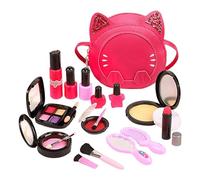Play Makeup Set, Toy Cosmetic Set för barn, Rollspel för barn, klä spelset för att förbättra hands-on förmågan, finmotorik, Låtsas tecknad sminkleksak
