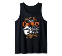 Play Me Some Country Music Vintage Western Festival Camiseta sin Mangas