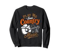 Play Me Some Country Music Vintage Western Festival Sudadera