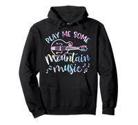 Play Me Some Mountain Music Mandolina Cute Southern F Tie Dye Sudadera con Capucha