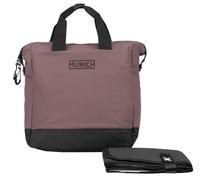 Play MUNICH Mun20 Mama bag, Bolso Mochila, Bolsa pañalera para silla de paseo. Diseño versátil con asas cortas y correas para llevar como mochila. Color Gris. Medidas 31x32x13 cm. (Rosa)