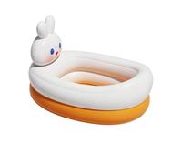 Play Pool, Dinosaur Shape Ball Pit Toy, 33.46x21.06 Inches Portable Foldable Water Activity System, Durable PVC Structure, Cute Animal Design Style for Bathroom Travel Use