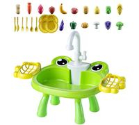 Play Sink, Electric Pretend Interactive Educational Water Play Set, Pretend Plays Water Table Toy For Birthday Holiday Party Indoor Outdoor Home Living Room Balcony Learning And Imaginative Fun Use