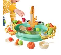 Play Sink For Kids | Electric Summer Toy - Kitchen waterSink Toys | Vegetable Toys Invites Children To Replicate Cooking Fun. by Handling and Cleaning The Toy Produce, Kids Cultivate Daily Labor