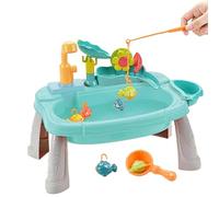 Play Sink with Running Water - Electric Dishwasher Playing Toy | Water Cart Sink with Automatic Circulating Wâter Faucet | Fishing Wâter Toy, Sensory Table for , Detachable Wheel