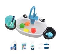 Play Sink with Running Water for Kids Electric Parrot Bathing Toy