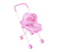 Play Stroller - 21.6in Doll Pushchair, PP Metal Frame, Foldable Canopy Pram Encouraging Imaginative Fun Suitable For Girls Dolls Home Travel Parties Outdoor Family Activities