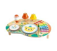 Play Table for Kids, Wooden Baby Percussion Music Station, 42.8x30x25cm Desarrollo de coordinación de Mano sensorial para 2+ Edades, Juguetes de música de Aprendizaje temprano para niños bebés